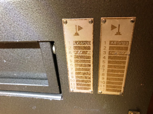 BRG FM201 URH rádió adó-vevő bázisállomás/átjátszó frekvencia adattábla képe