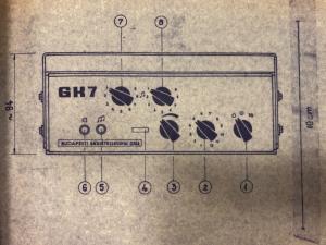 BRG GK7 speciális mobil gépkocsi kezelő egység, FM10-166 rádióhoz
